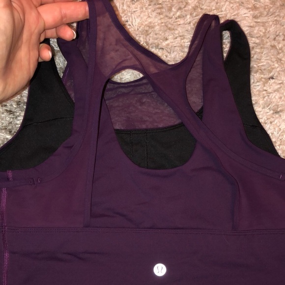 Maroon Mesh Lululemon Sports Bra - Picture 5 of 5